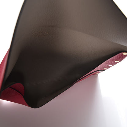 Louis Vuitton Cuir Rivets Enveloppe Fuchsia 6 of 7