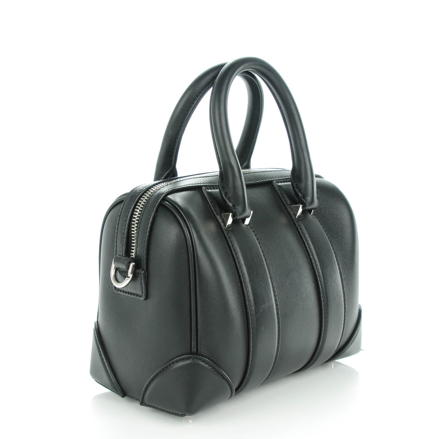 Calfskin Micro Lucrezia Satchel Black
