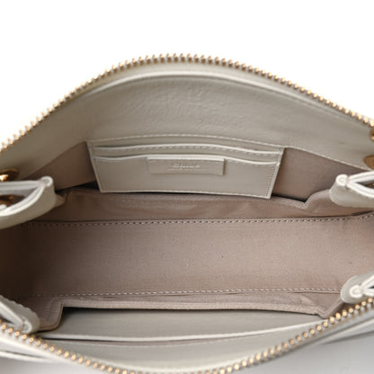 Chloe Calfskin Suede Small Roy Bag Natural White 4 of 4