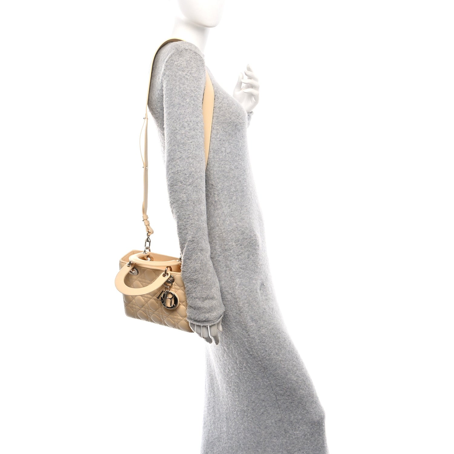 Balenciaga Semi Shiny Calfskin Crocodile Embossed Neo Classic Silver Hardware Mini City White 2 of 17