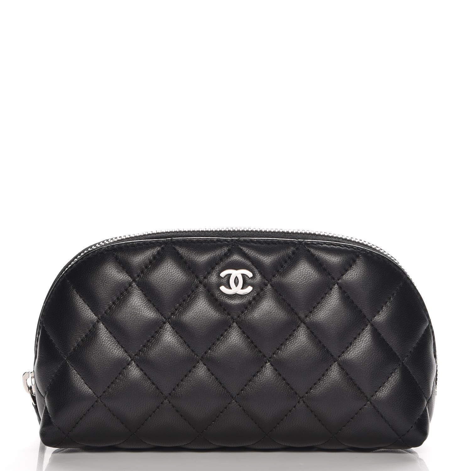 Chanel Lambskin Quilted Cosmetic Case Black 1 of 8