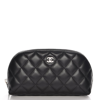 Chanel Lambskin Quilted Cosmetic Case Black 1 of 8