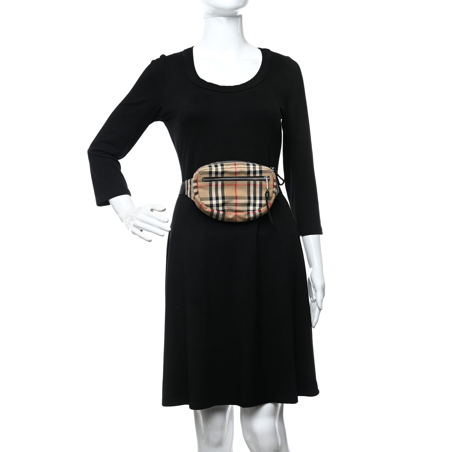 Burberry Nylon Vintage Check Small Cannon Bum Bag Archive Beige 2 of 10