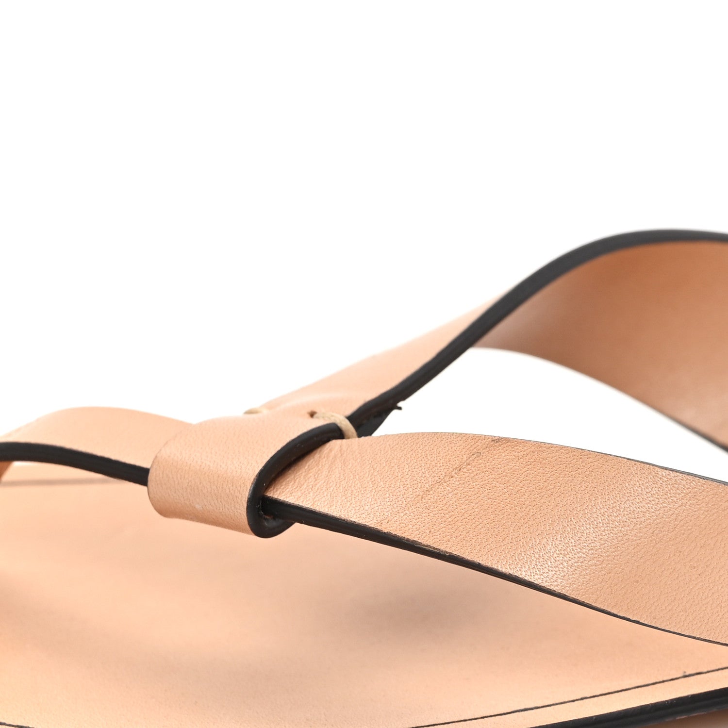 Saint Laurent Calfskin Tower 05 Slide Sandals 37 Gold Brown 11 of 12