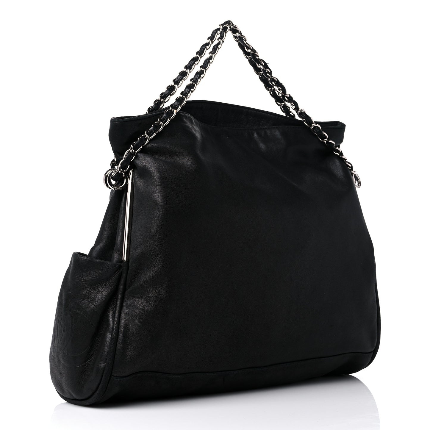 Lambskin Large Ultimate Soft Tote Black