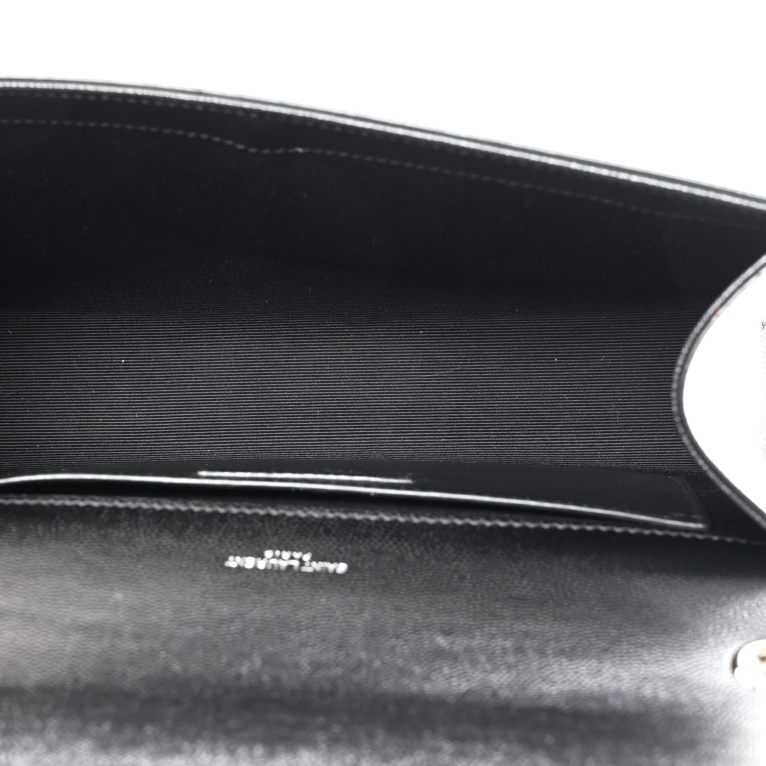 Saint Laurent Grain De Poudre Medium Classic Monogram Kate Satchel Black 5 of 10
