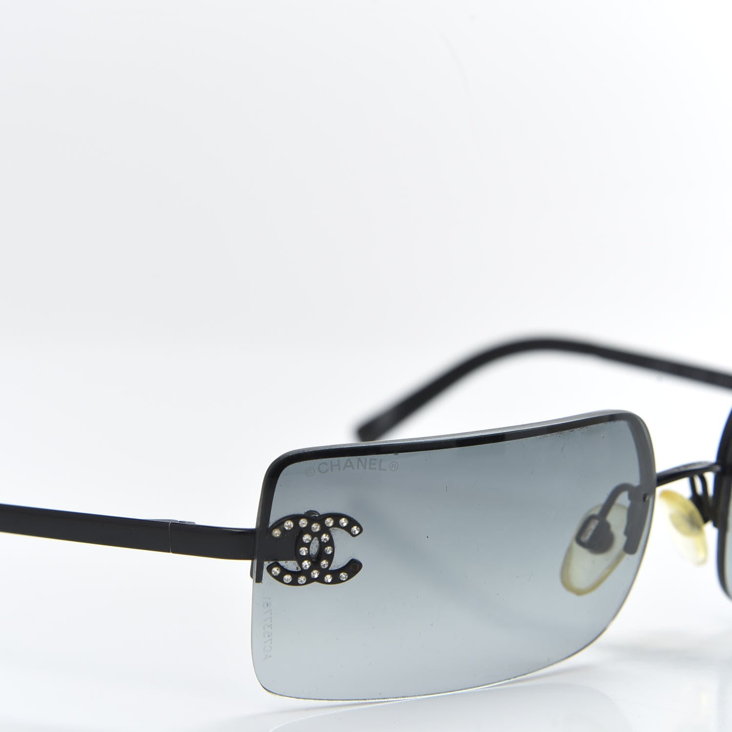 Chanel Crystal CC Logo Sunglasses 4104-B Black 8 of 9