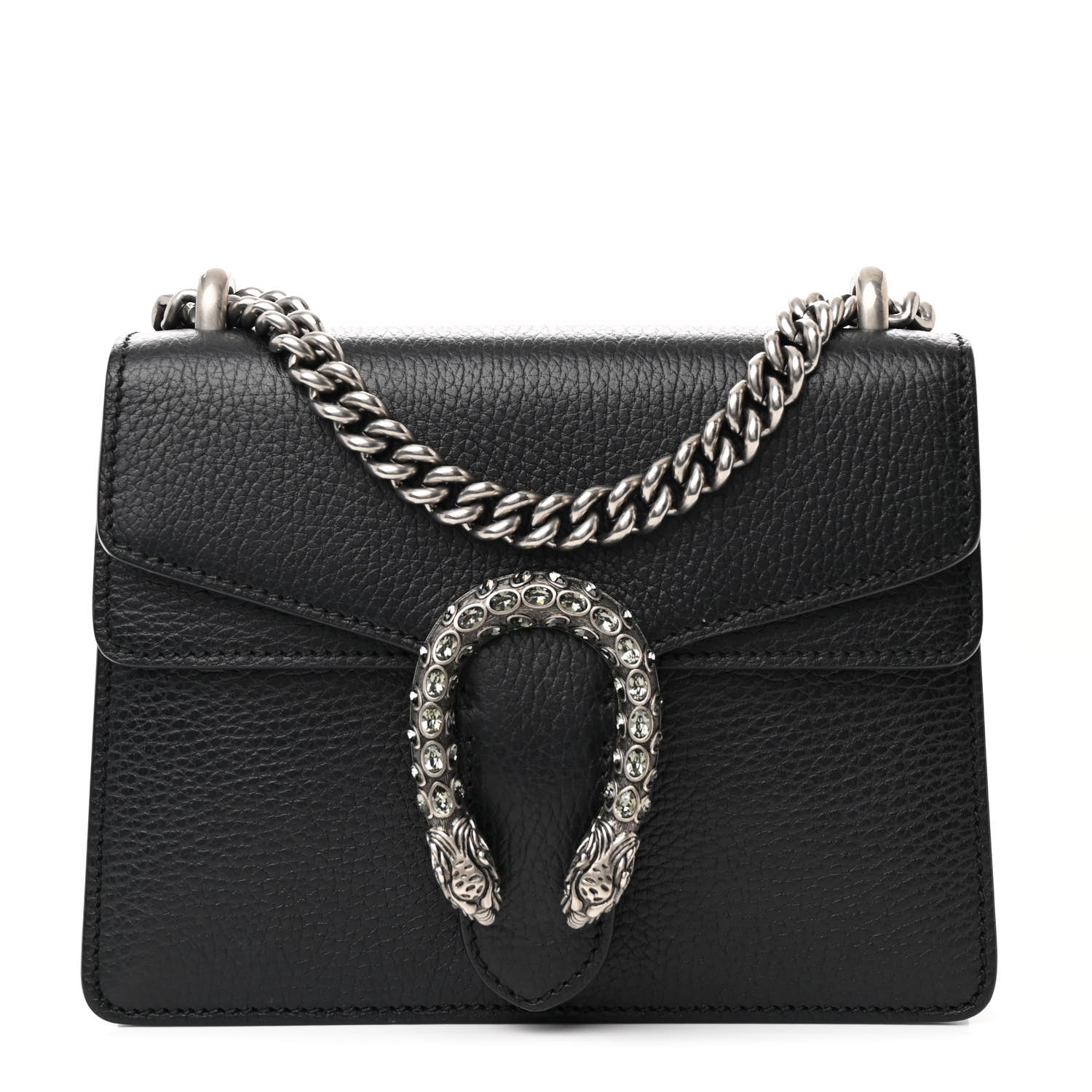 Gucci Calfskin Mini Dionysus Shoulder Bag Black 1 of 11
