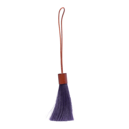 Hermes Horse Hair Barenia Tassel Bag Charm Purple 1 of 4