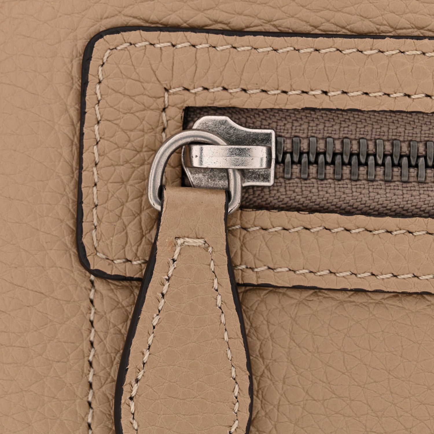 Celine Drummed Calfskin Micro Luggage Dune 11 of 12