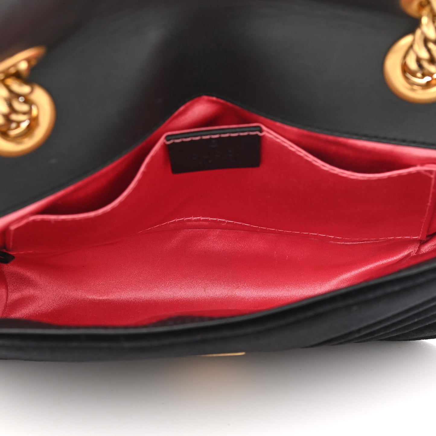 Velvet Matelasse Mini GG Marmont Shoulder Bag Black