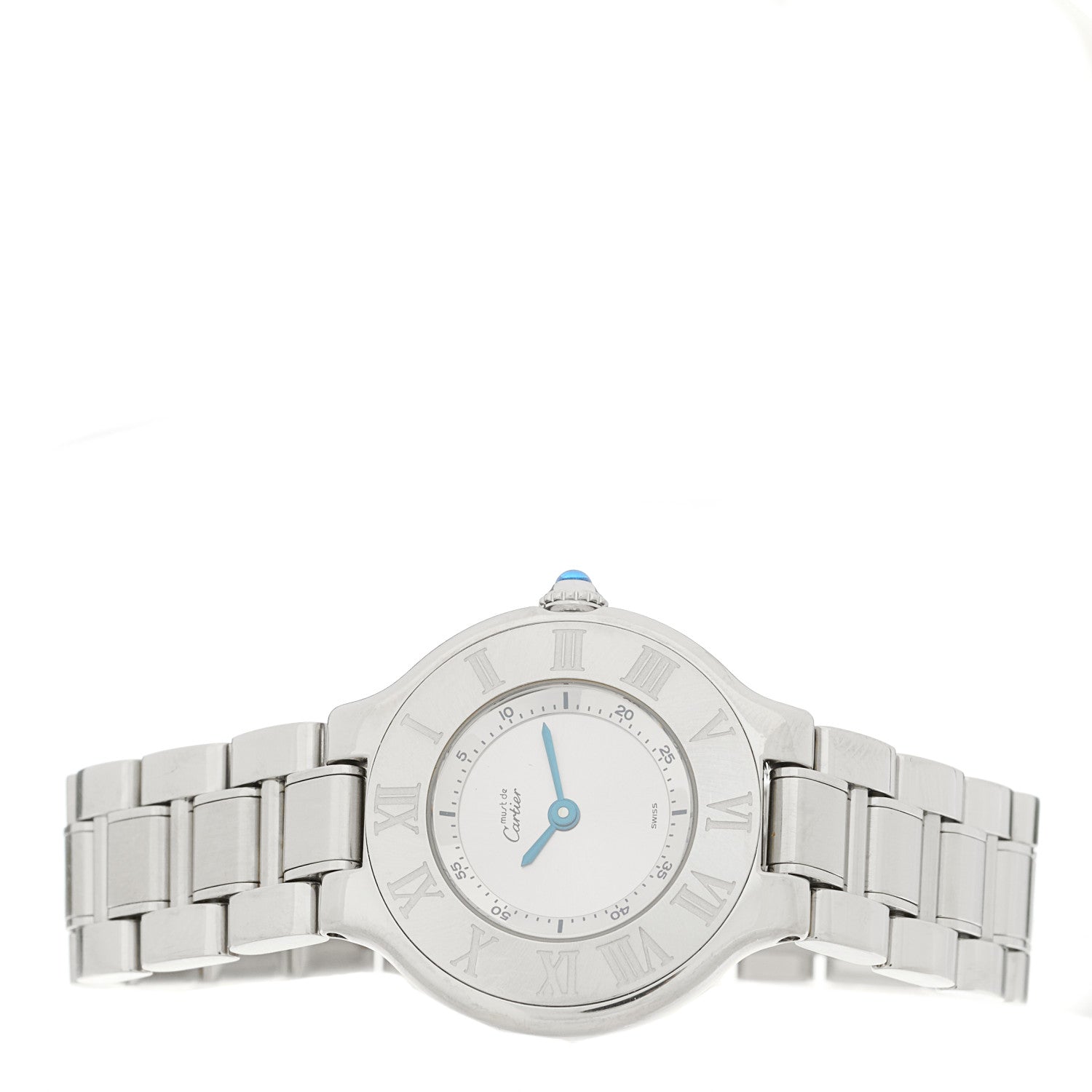 Cartier Stainless Steel 28mm Must De 21 Quartz Watch 2 of 4
