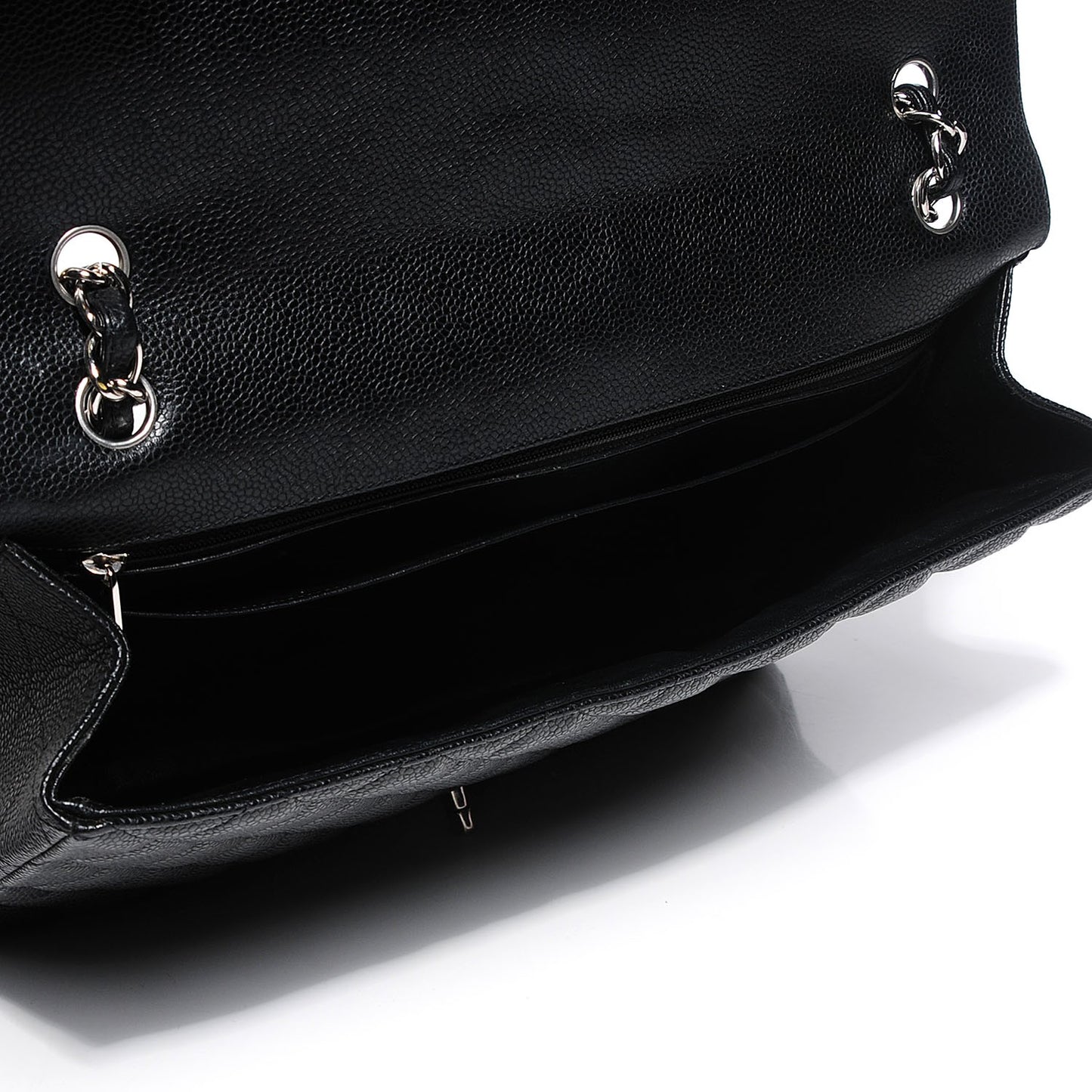 Caviar Quilted Maxi Single Flap Black