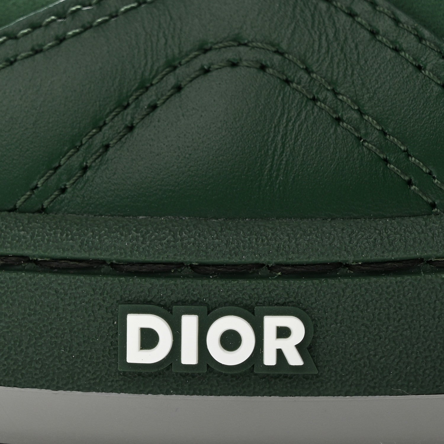 Christian Dior Smooth Calfskin Oblique Galaxy Mens B27 Low Top Sneakers 45 Green Beige 8 of 12