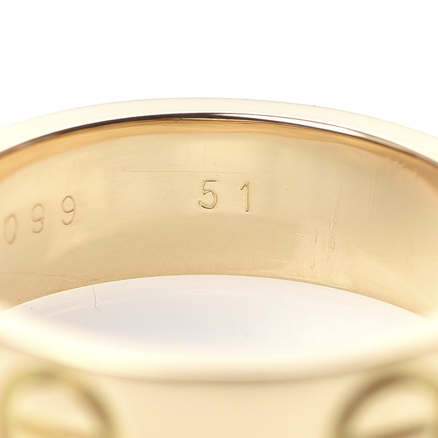 18K Yellow Gold 5.5mm LOVE Ring 51 5.75