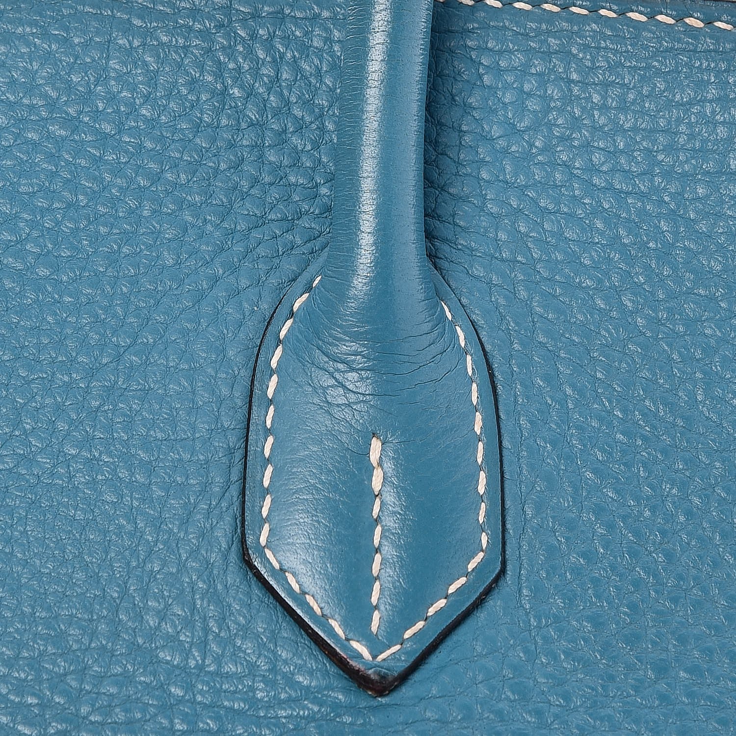 Hermes Taurillon Clemence Birkin 35 Blue Jean 30 of 33
