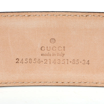 Gucci Monogram Canvas Heart GG Lovely Belt 85 34 Pink 5 of 6