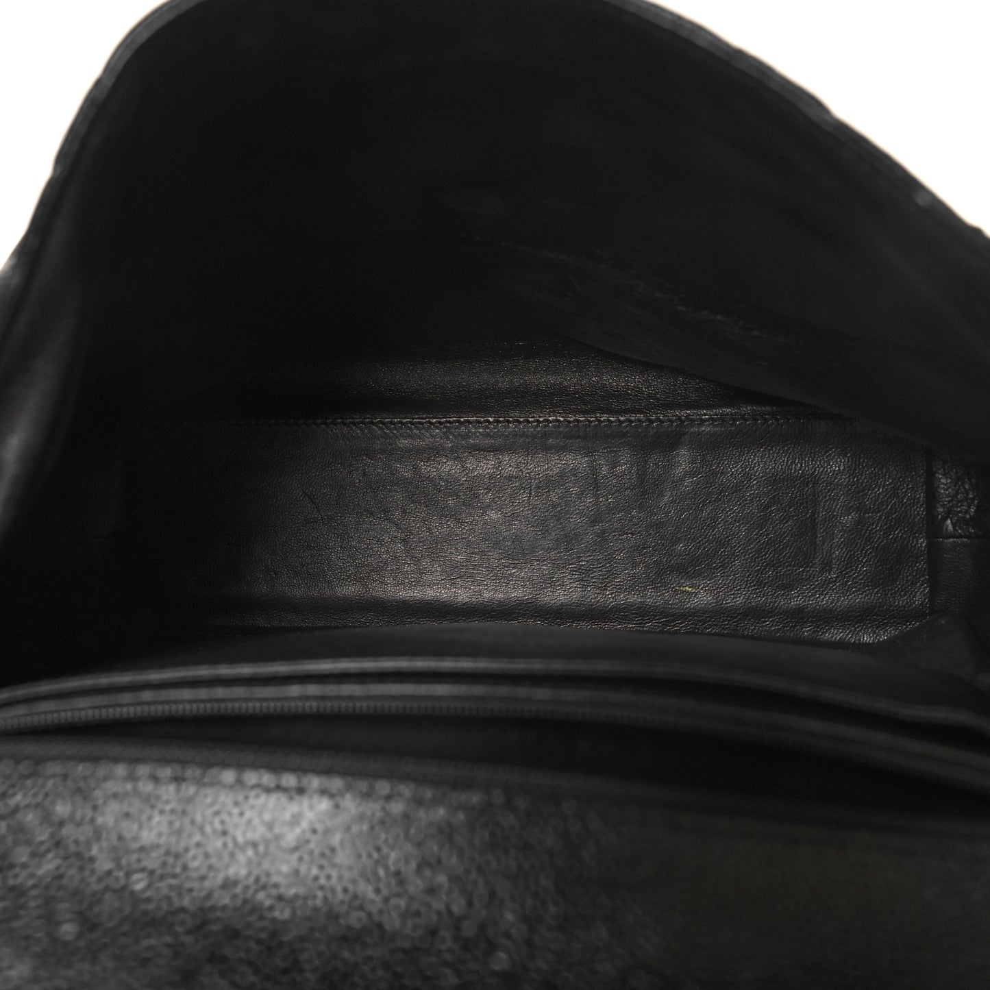 Caviar Quilted Jumbo Kelly Flap Black