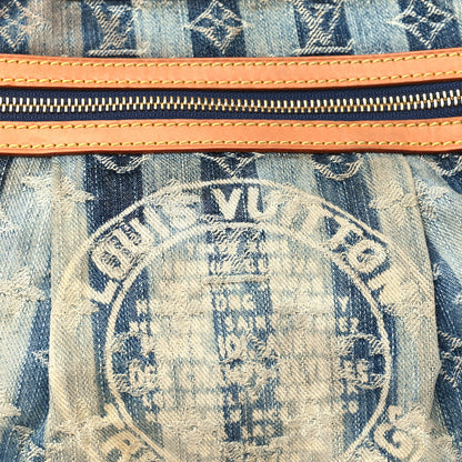 Louis Vuitton Denim Raye Porte Epaule MM 7 of 12