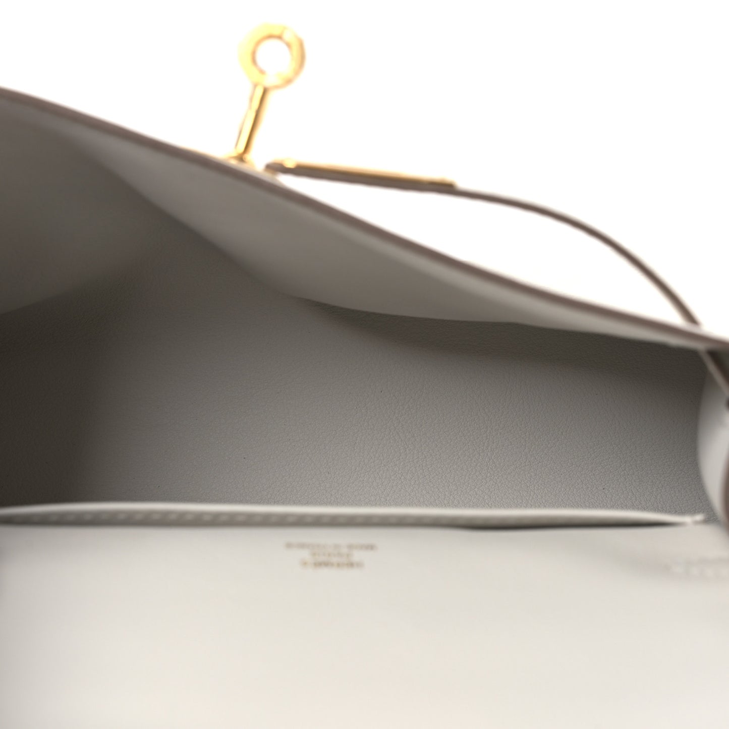 Swift Kelly Pochette Clutch Parchemin Craie