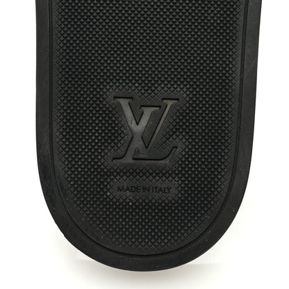 Louis Vuitton Rubber Monogram Mens Waterfront Mules 10 Macassar 6 of 7