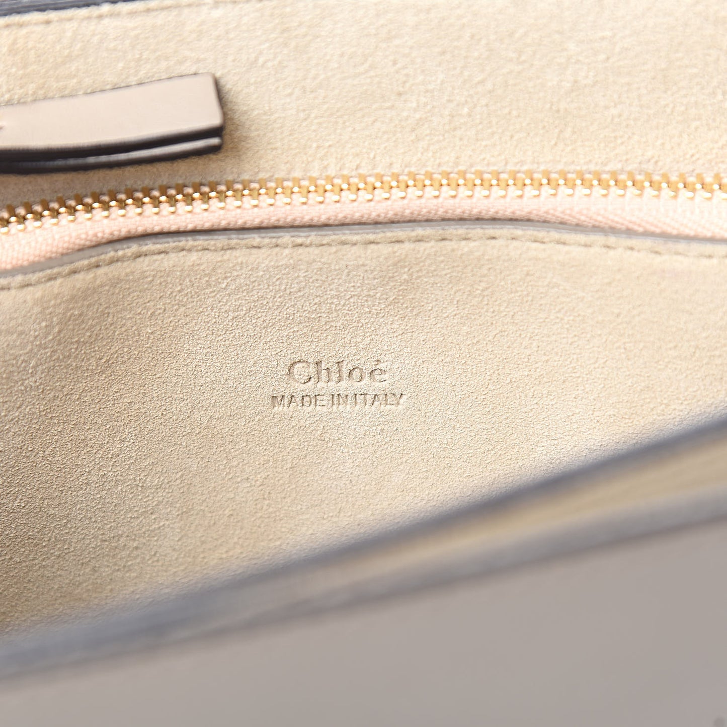 Calfskin Suede Medium Faye Shoulder Bag Motty Grey