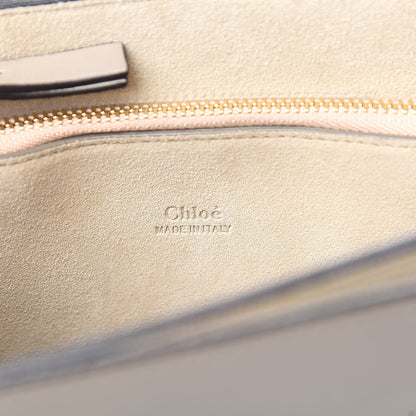 Chloe Calfskin Suede Medium Faye Shoulder Bag Motty Grey 6 of 10
