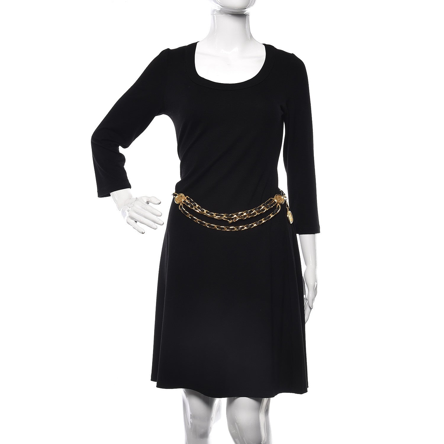 Chanel Lambskin Triple Chain Link CC Belt Gold 2 of 7