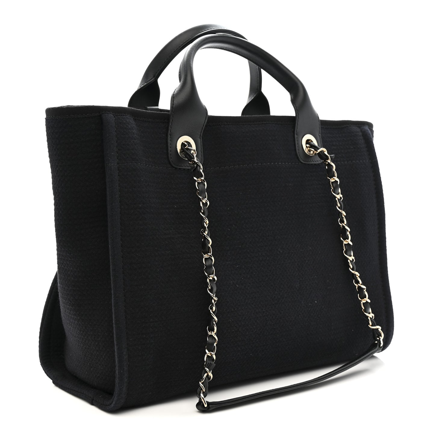 Mixed Fibers Small Deauville Tote Black