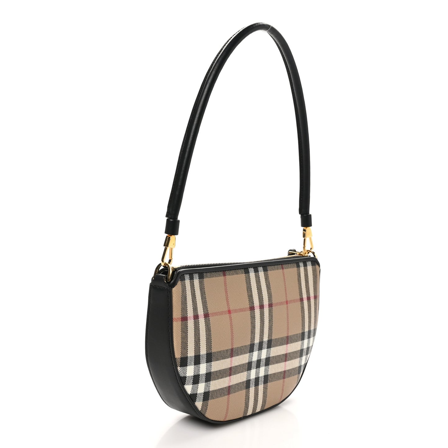 Vintage Check Calfskin Olympia Slim Pouch Archive Beige