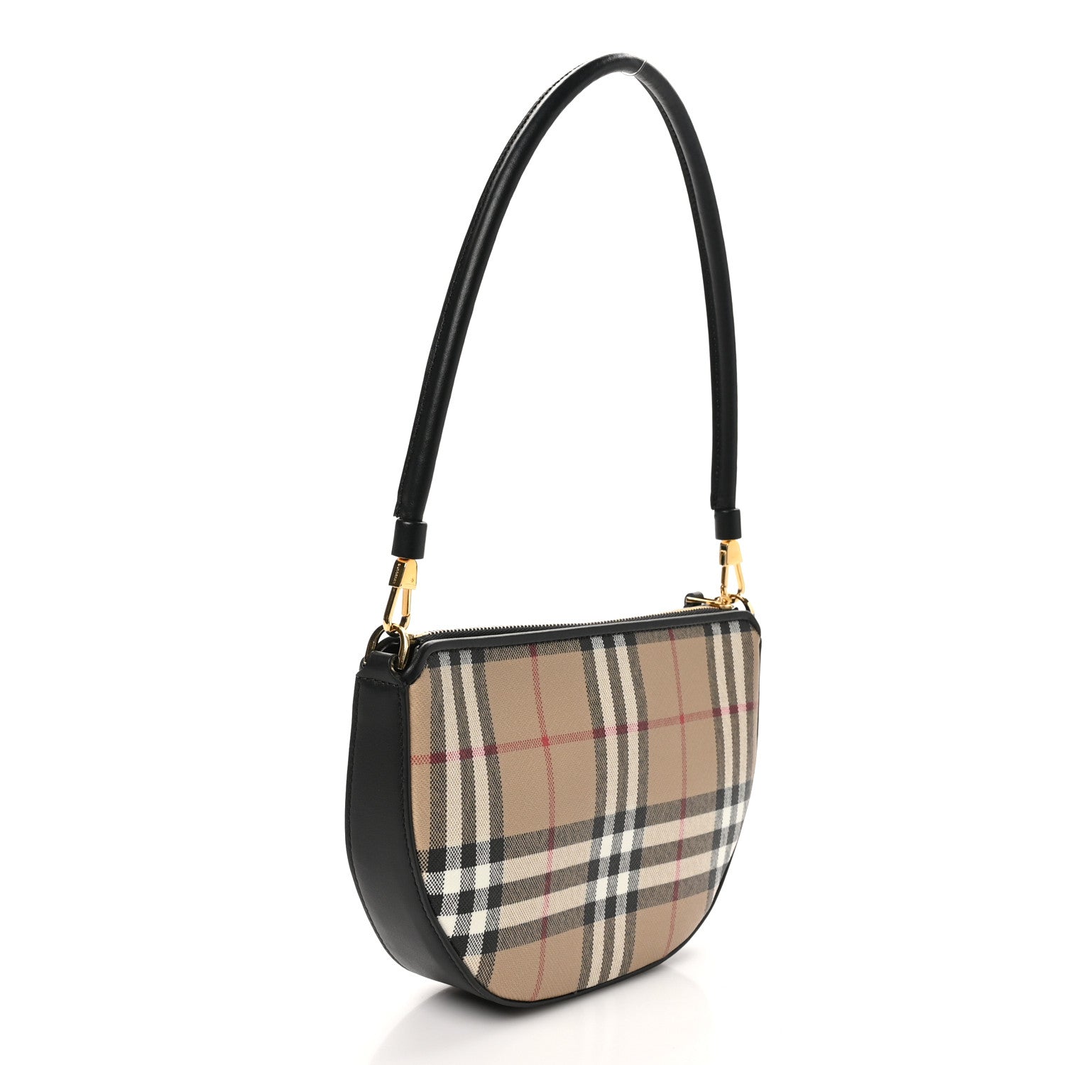Burberry Vintage Check Calfskin Olympia Slim Pouch Archive Beige 3 of 9