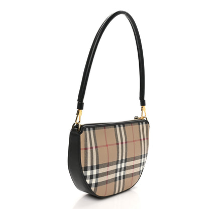 Burberry Vintage Check Calfskin Olympia Slim Pouch Archive Beige 3 of 9