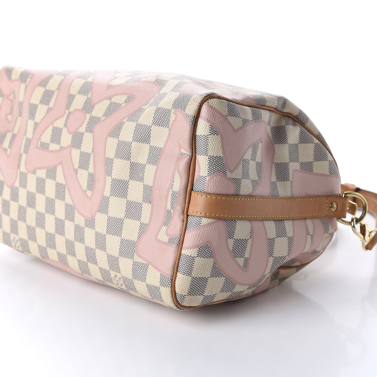 Damier Azur Tahitienne Speedy Bandouliere 30 Rose Ballerine