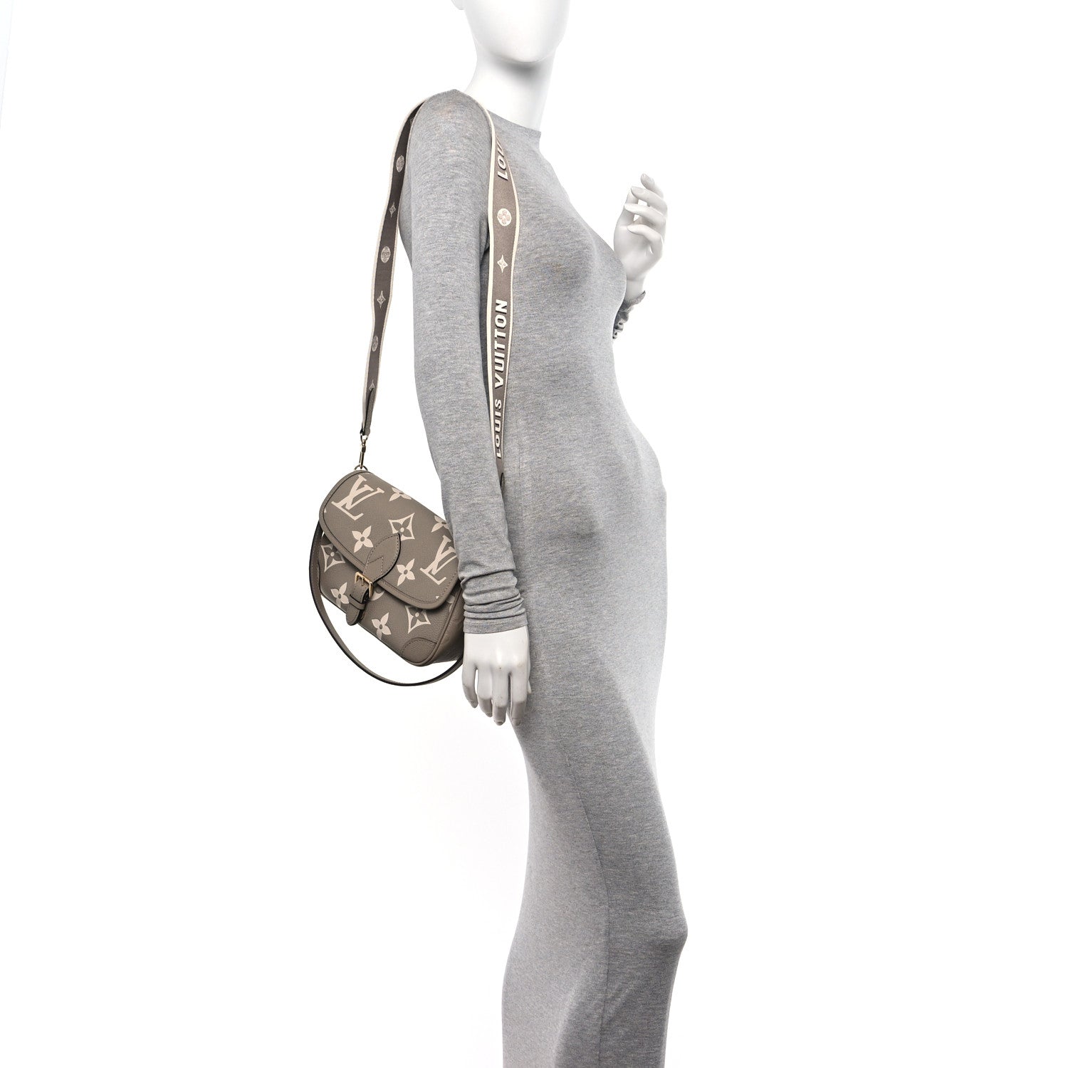 Louis Vuitton Empreinte Monogram Giant Diane Tourterelle Creme 2 of 9
