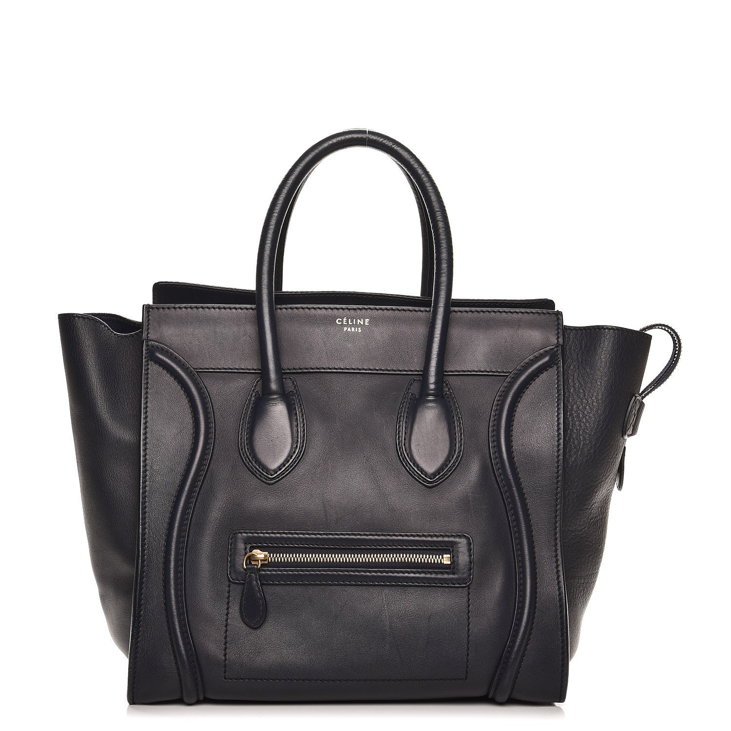 Celine Smooth Calfskin Mini Luggage Navy Blue 1 of 16