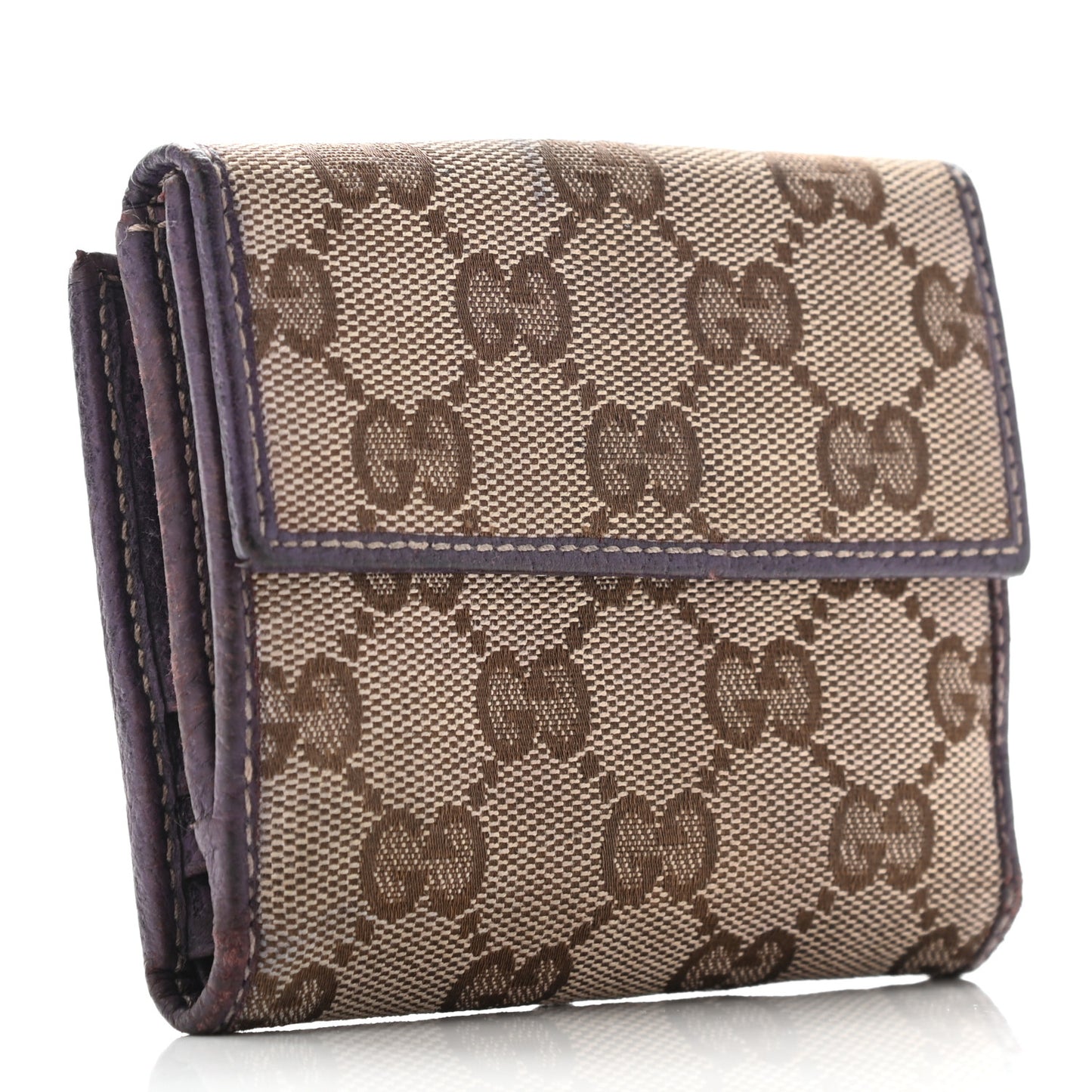 Monogram Compact Wallet Purple