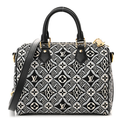 Louis Vuitton Jacquard Since 1854 Speedy Bandouliere 25 Black 1 of 10