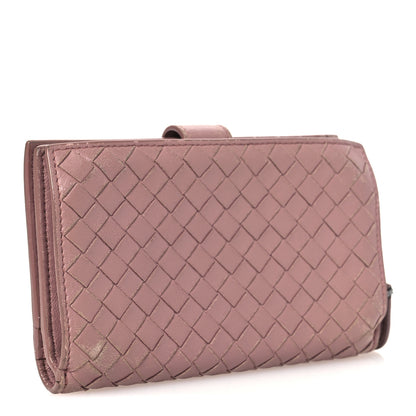 Bottega Veneta Nappa Intrecciato French Flap Wallet Mallow 3 of 12
