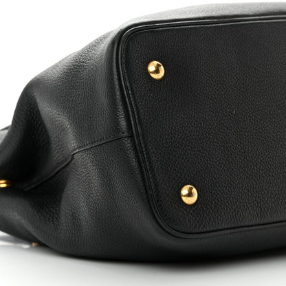 Prada Vitello Daino Tote Nero Black 11 of 23