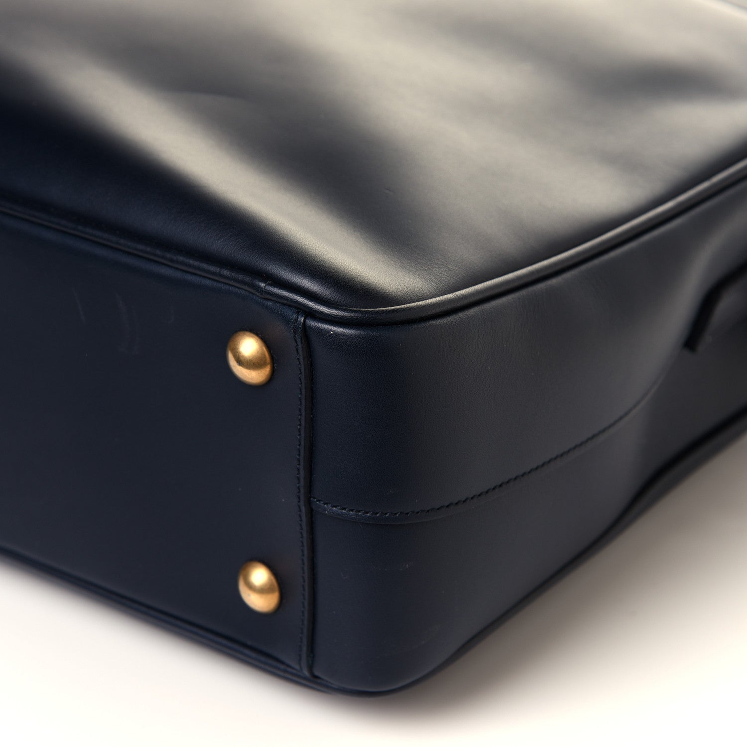 Saint Laurent Calfskin Small Classic Duffle Briefcase Deep Marine 10 of 10