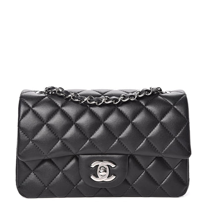 Chanel Lambskin Quilted Mini Rectangular Flap Black 1 of 10