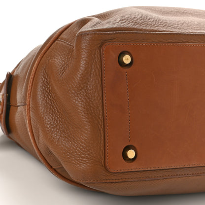 Celine Caflskin Bowling Bag Brown 7 of 14