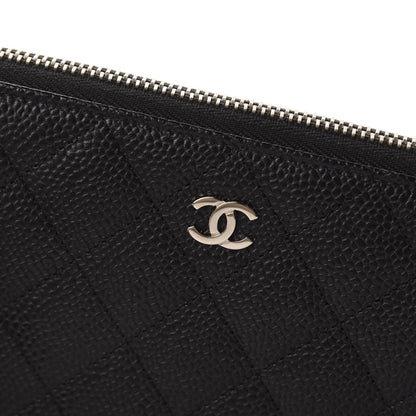 Chanel Caviar Quilted Large Gusset Zip Around Wallet Black 10 of 11