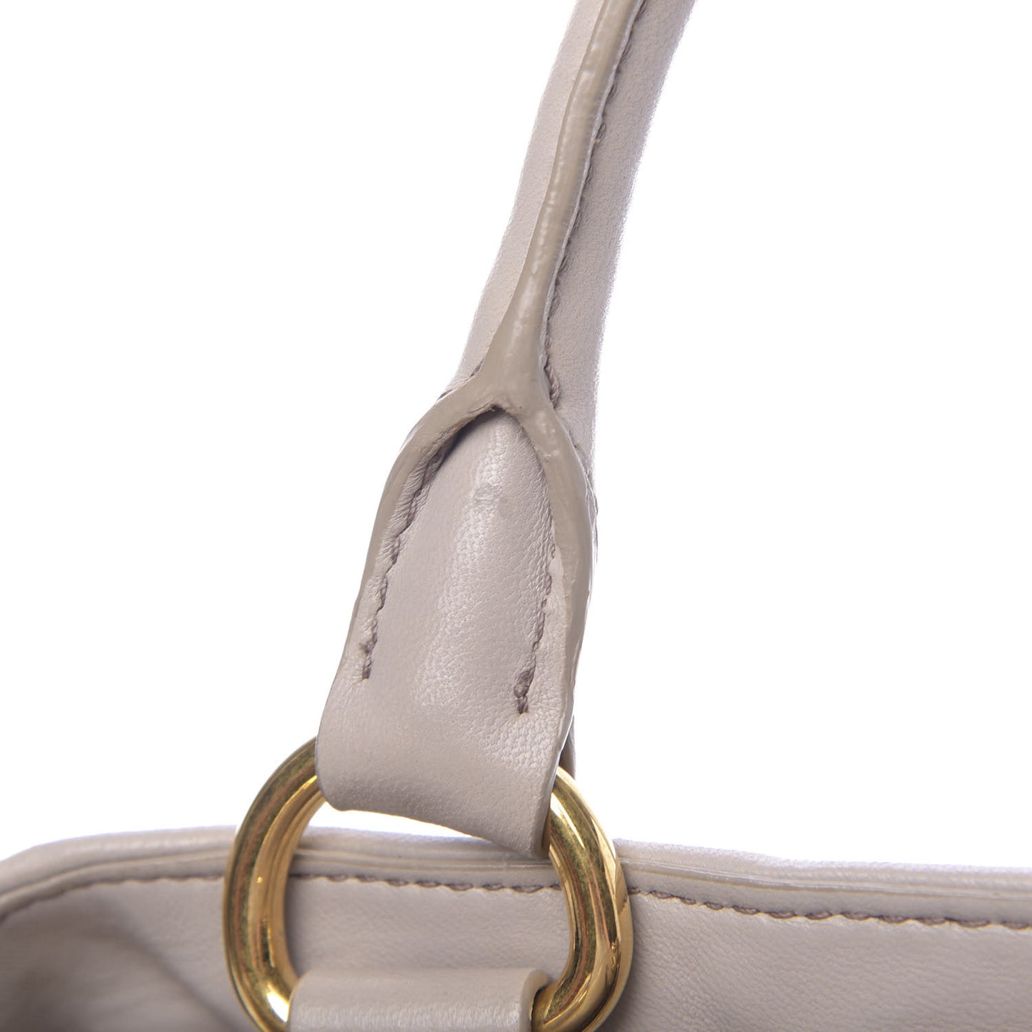 Nappa Matelasse Bauletto Top Handle Bowler Pomice