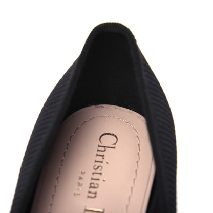 Christian Dior Fabric Ribbon Embroidered J'Adior Ballet Flats 36.5 Black 11 of 11