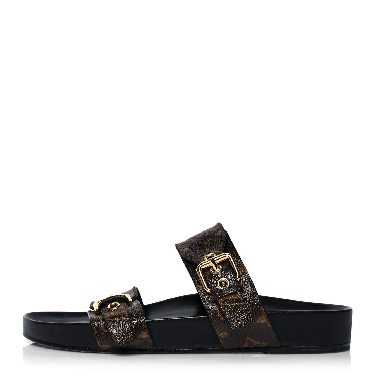 Monogram Bom Dia Mule Sandals 39 Black