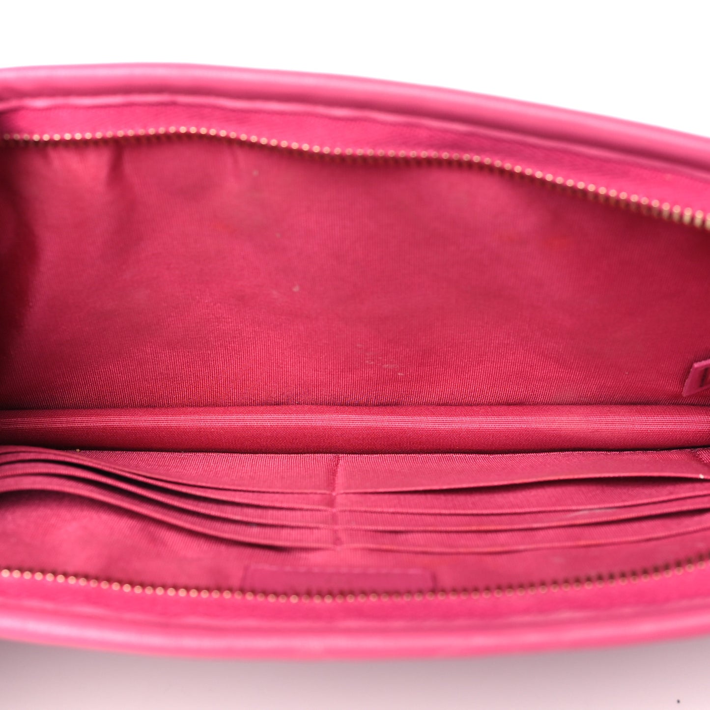 Tweed PVC Lambskin Wristlet Pouch Pink