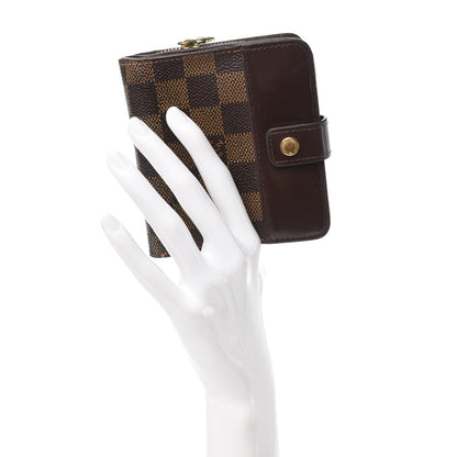 Louis Vuitton Damier Ebene Zippe Zipped Compact Wallet 2 of 11