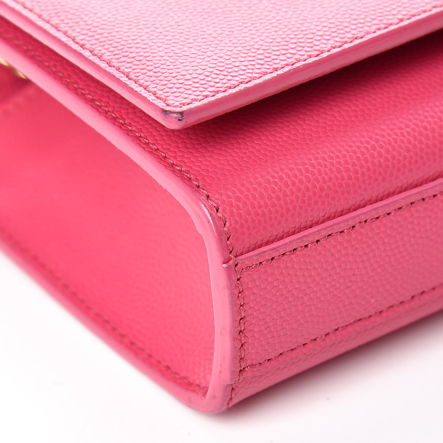 Grain De Poudre Small Monogram Kate Satchel Fuchsia