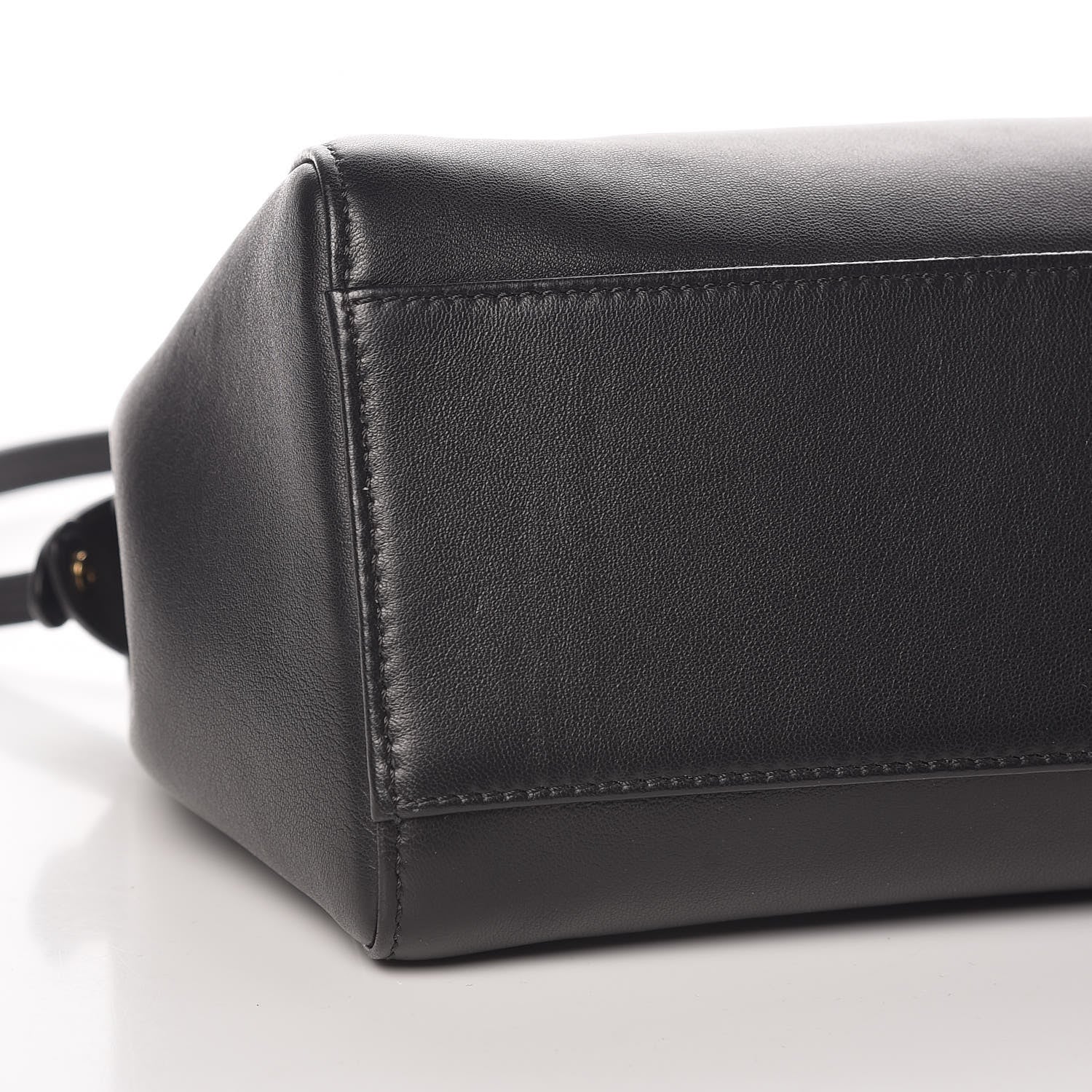 Fendi Nappa Mini Peekaboo Iconic Satchel Black 5 of 9